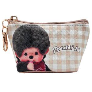 NEW SEKIGUCHI - Monchhichi-Kun Gingham Mini Coin Pouch